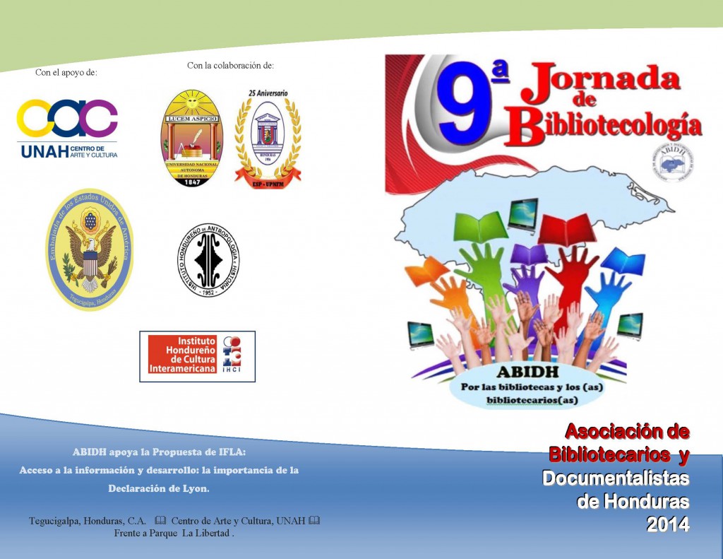 TRIFOLIO_PROGRAMA_9_JORNADAS_BIBLIOTECOLOGIA